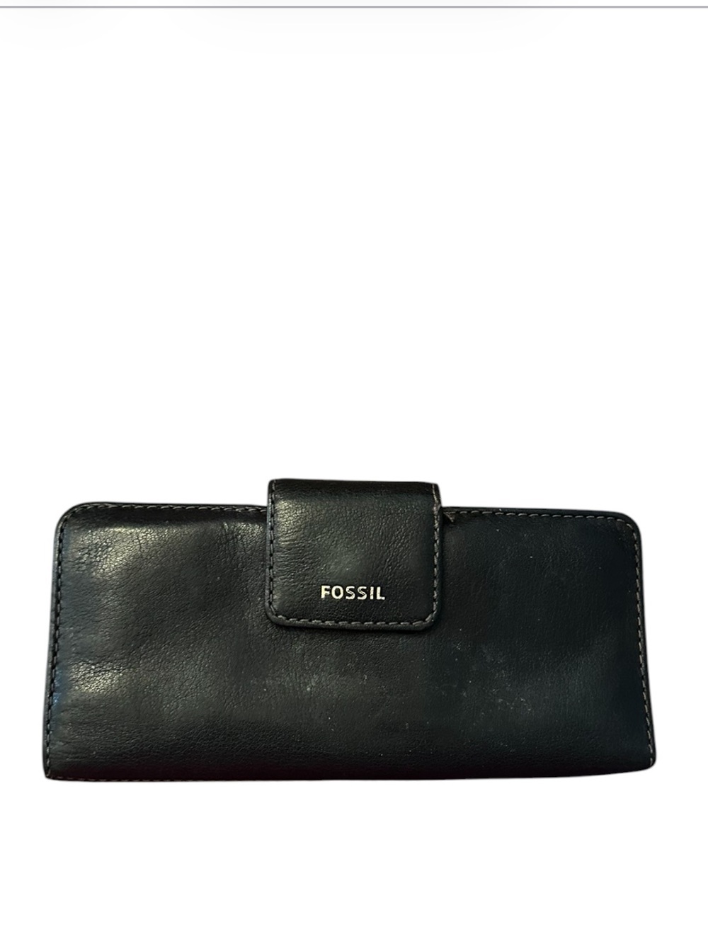 Fossil Brown Leather Snap Wallet
